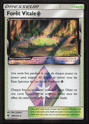 Pokemon Karte Lebenswald Prisma 180/214 Holo Verlorener Donner Französisch