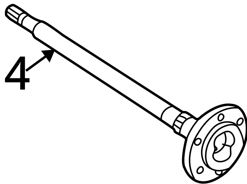 Задний вал оси подходит для 96–04 PATHFINDER 26998492 - Изображение 4 из 4