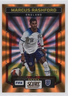2023-24 Panini Score FIFA Orange Lasers 10/35 Marcus Rashford #34 19qk