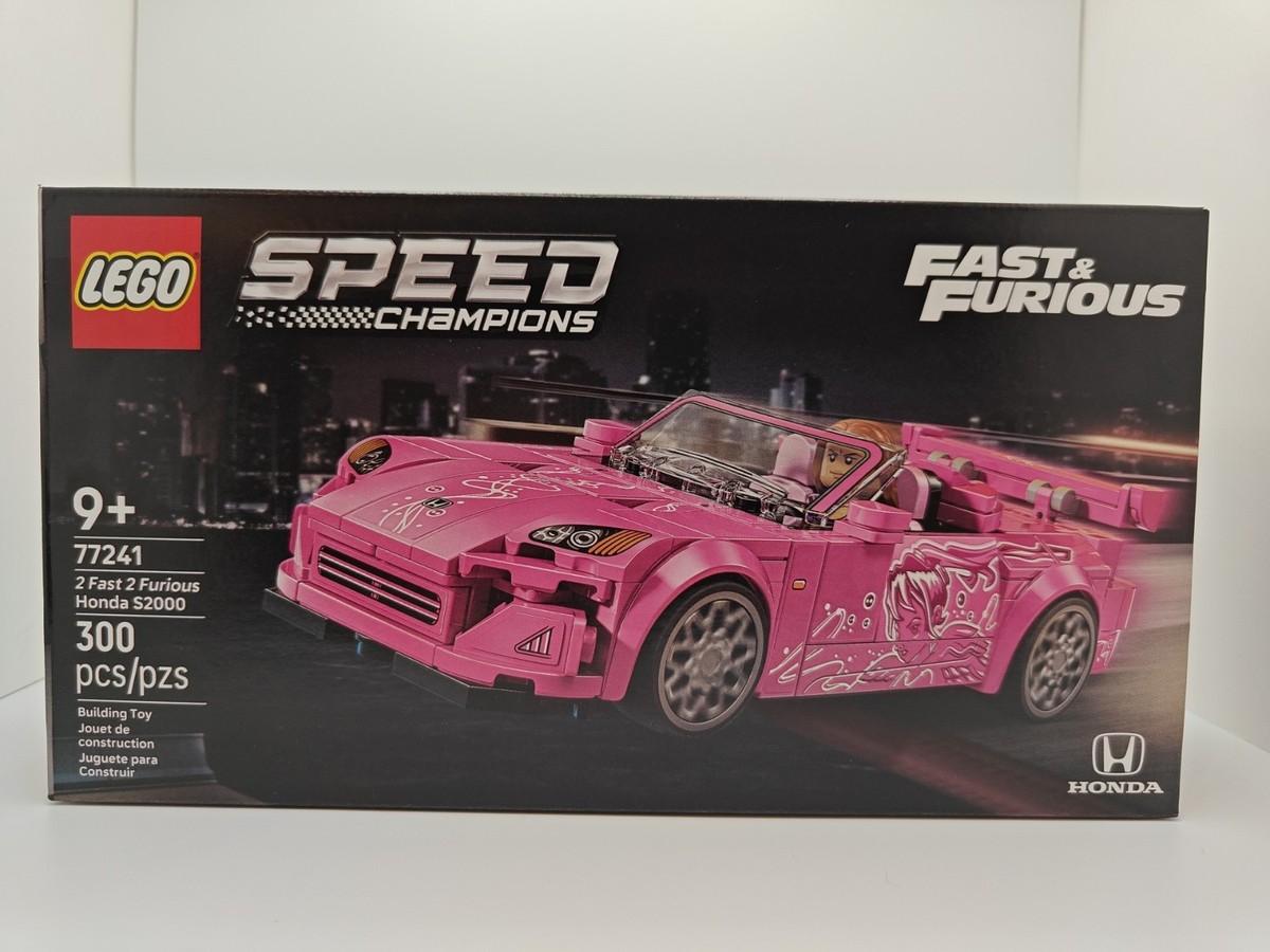 LEGO 77241 Speed Champions 2 Fast 2 Furious Pink Honda S2000 READY