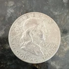 1960 Franklin Half Dollar 50C 90% Silver Circulated Business Strike Coin