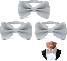 3pcs Bow Tie, Bow Ties for Men, Pre Tied Bow Ties for Men, Adjustable Bowtie for