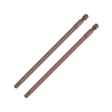 2PCS 1/4" Hex Shank 6" L Security Torx Screwdriver Bit Red