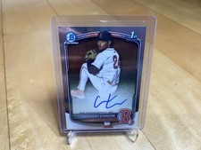 Anthony Eyanson 2025 Bowman Draft 1st Chrome Auto Red Sox