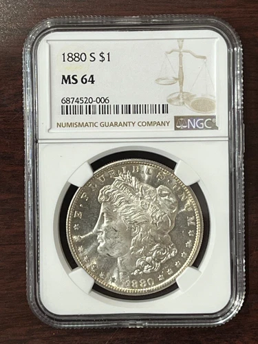 * 1880-S * MS64. PCGS * MORGAN SILVER DOLLAR