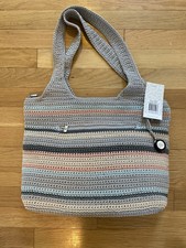 the sak silverwood crochet tote