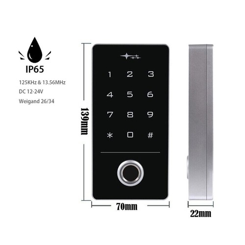 Waterproof Fingerprint+Card+Pincode RFID Standalone Access Control - Picture 2 of 15