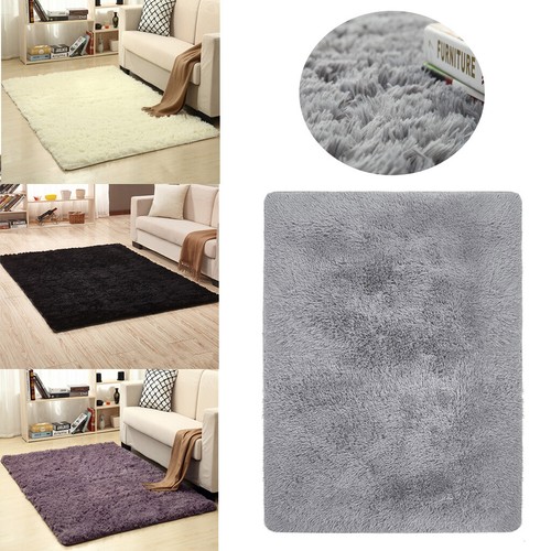 Fluffy Rugs Anti-Skid Shaggy Area Rug Carpet Rectangle Floor Mat Home Bedroom - Picture 2 of 16