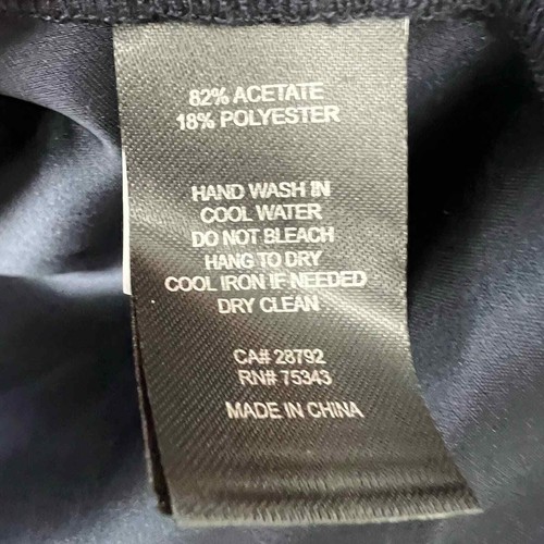 House Of Harlow 1960 Satin Blazer Women's Size S Dark Blue Notch Collar Relaxed - Picture 9 of 12