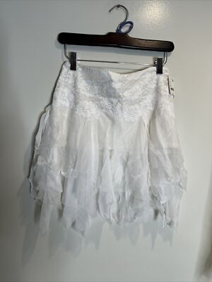 Free People X Brenda Knight Nigel Preston Fairy Chiffon Mini Skirt