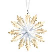 New Swarovski Gold Winter Star Crystal Ornament - 5464857