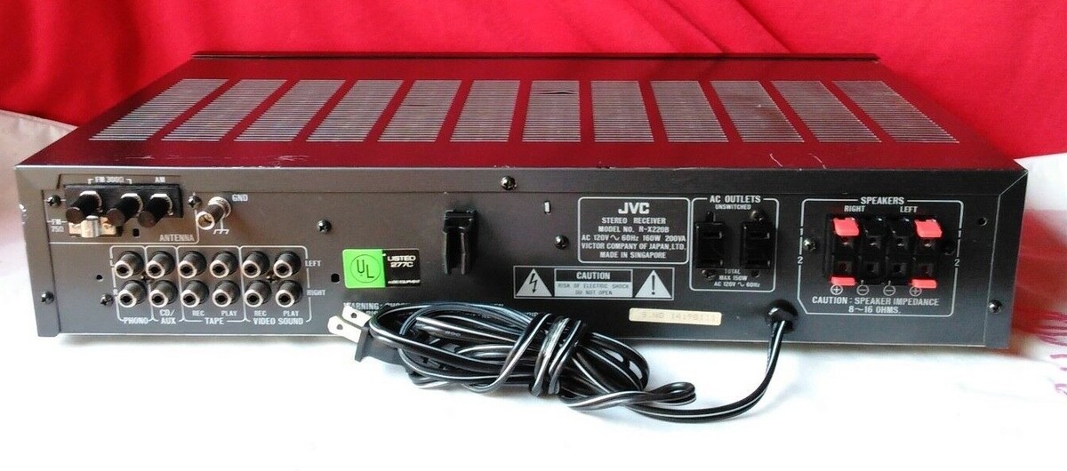 JVC R-X220 Digital Synthesizer Stereo Receiver Works . | eBay