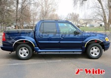 For2001-2005 Ford Explorer Sport Trac Pickup Fender Trim Well Stainless 4pc 2