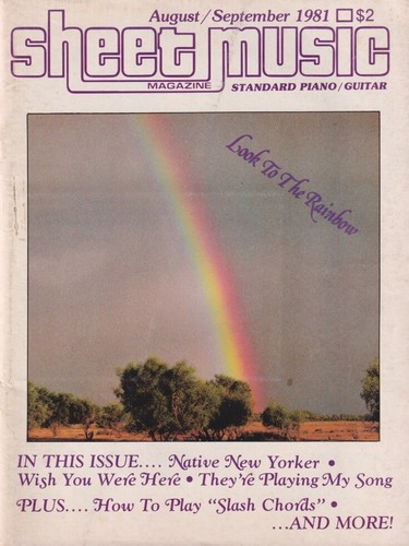 SHEET MUSIC MAGAZINE, 23 ISSUES, 1968-1995, WORDS & MUSIC - Picture 7 of 24