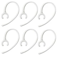 6 Pack Universal Replacement Ear Hooks for Bluetooth Headset Earhooks 8mm Loop 