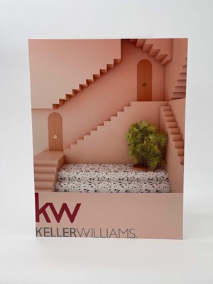 Keller Williams Folders ''Peach Vertical'' 25 Pack