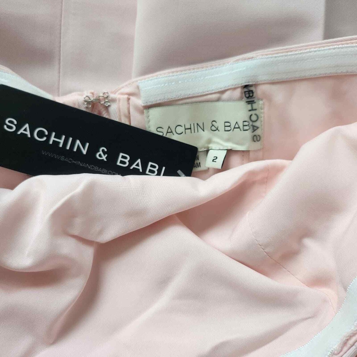 Sachin & Babi Blaine Strapless Bow Tafetta Midi Dress | eBay