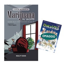 Libro Nuovo Marijuana in Salotto + DolceVita 100 Omaggio Coltivazione Fai da Te