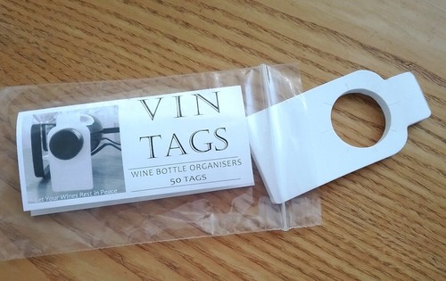 Wine collection storage tags, 100 Vin Tags, BLANK DESIGN, 2 packs of 50 tags. - Picture 11 of 11