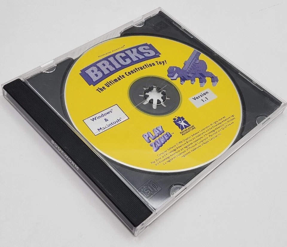 BRICKS The ultimate construction toy V 1.1~ VTG 1996 Interactive Software CD-Rom - Image 2 of 2