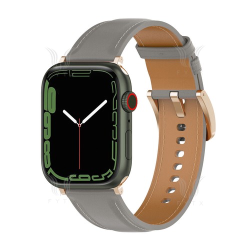 Correa de cuero genuino pulsera para Apple Watch Series 10 9 8 7 SE 6 5 4 Ultra - Imagen 15 de 45