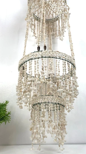 Shell chandelier deals vintage