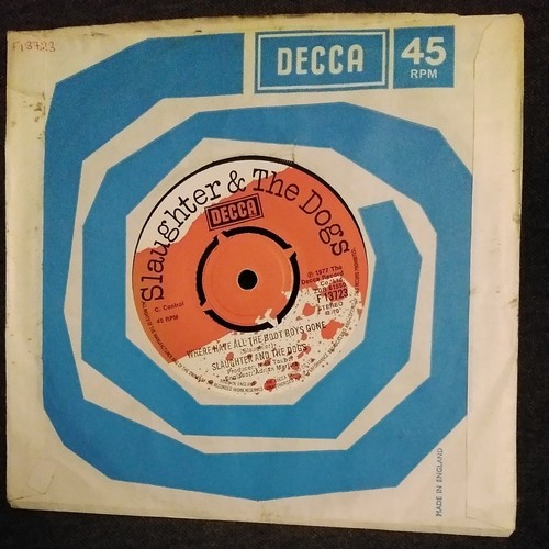 Slaughter And The Dogs - Where Have All The Boot Boys Gone, Vinyl 7" - Picture 3 of 3