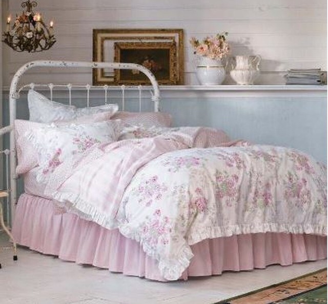 Rachel Ashwell Simply Shabby Chic Pink Ruffled KING ...