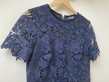 Navy Blue Formal Dress Gorgeous Party Dress Lace Fabric