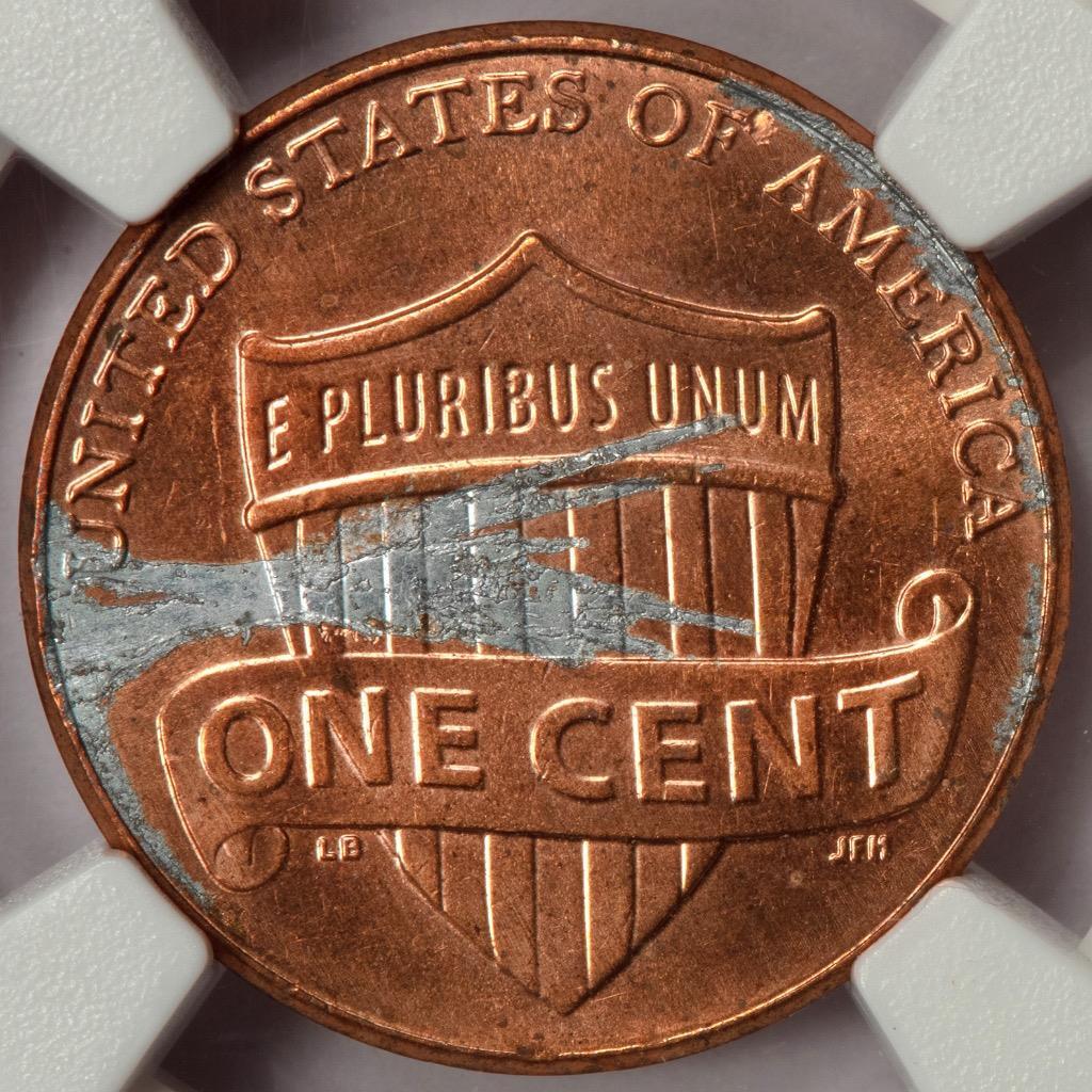 NGC MS63 メキシコ 1ペソ 1980 ミントエラー 1980-P 5c Jefferson Nickel Struck on Cent Planchet NGC MS63