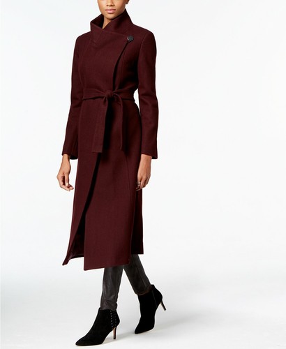 Kenneth Cole Womens Asymmetrical Belted 