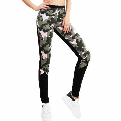 Leggings donna elasticizzati aderenti fitness pantaloni mimetici TOOCOOL  J5356 | eBay