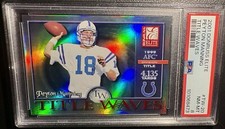 2001 Donruss Elite Title Waves Holo Foil Peyton Manning 82/100 PSA 8 NM-MT