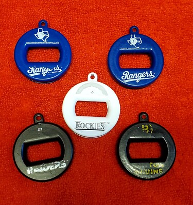 Vintage BEV KEY Lot (5) Rangers Raiders Bruins Rockies 