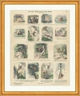 The Little Painter with the Large Folder Ant Munich Picture Sheet 248 Framed