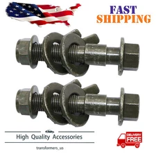 (2 Bolts) FRONT CAMBER ALIGNMENT 16MM ADJUSTABLE CAM BOLTS KIT Fit Many Models