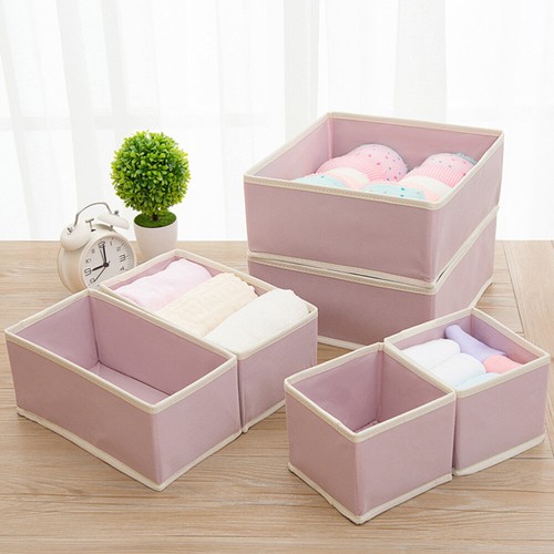 Fabric Storage Box Boxes Lingerie Organizer for Drawer Underskirt Case - Picture 3 of 12