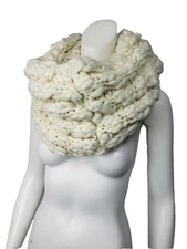 FREE PEOPLE Dreamland Chunky Knit Infinity Scarf Ivory NWT $68