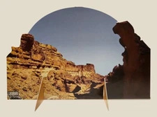 Kenner Star Wars Land of the Jawas Custom Canyon Backdrop Double Sided Alternate