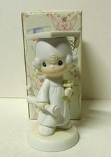 Precious Moments "Lord Bless You And Keep You" Graduation Figurine w/ Box 1980