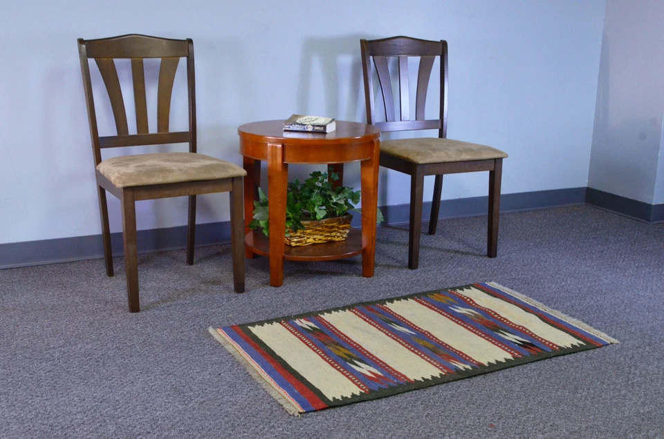 2x4 Oriental Handmade Vintage Wool Flat Weave Traditional Kilim Area Rug - Image 4 of 4