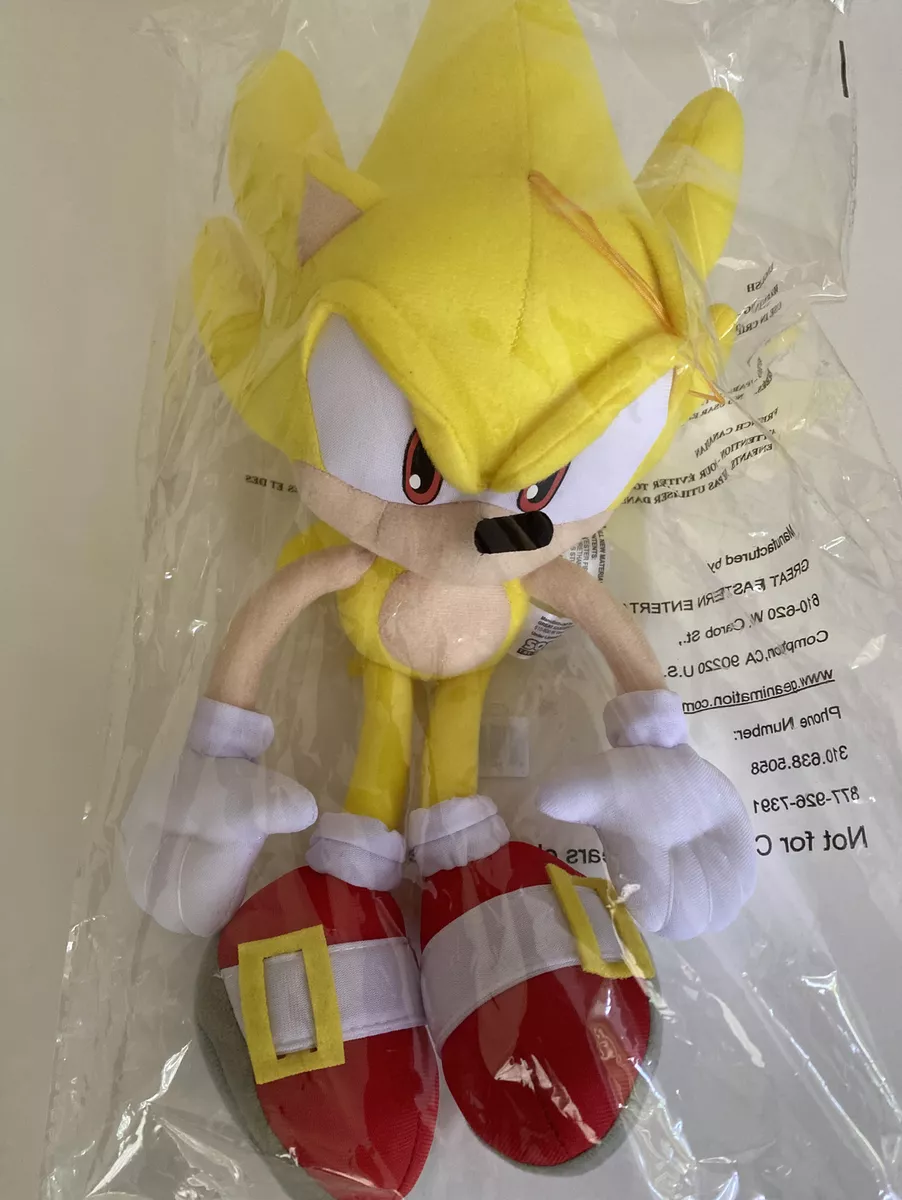 Sonic The Hedgehog Great Eastern GE-8958 Plush - Super Sonic, 12