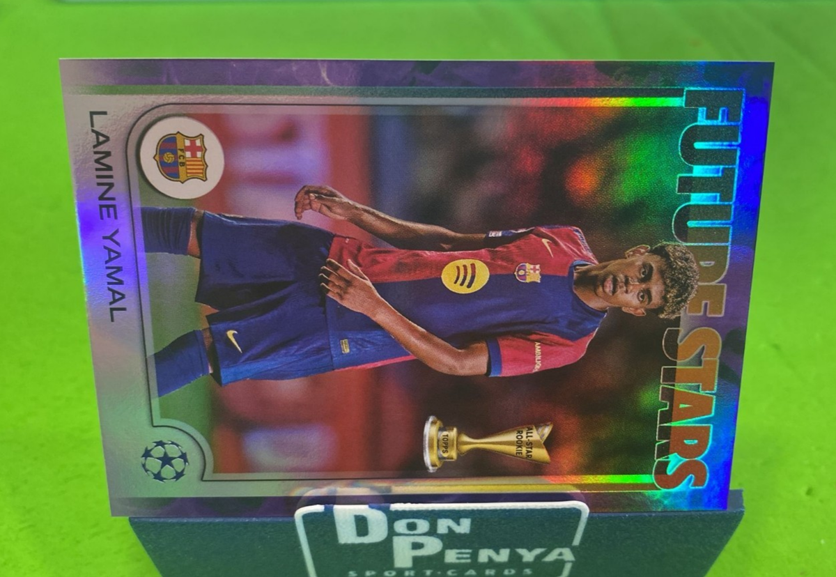 TOPPS FLAGSHIP UCC 2024 Lamine Yamal Barcelona Pink Sparkle Parallel