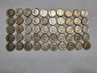 1946-1964 90% SILVER ROOSEVELT DIMES ROLL 50 COIN LOT- MIXED DATES