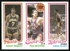 1980-81 Topps Dudley Bradley, Paul Westphal, Jamaal Wilkes #116-186-142 ~ NM-MT