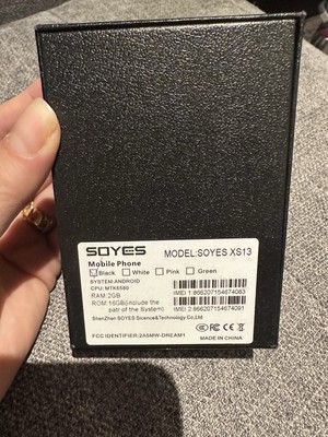 Soyes Black Mini Phone XS13 Android , 16 Gb 