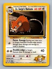 Lt. Surge's Raticate #53/132 Unlimited Gym Challenge (Ken Sugimori) Pokemon - LP