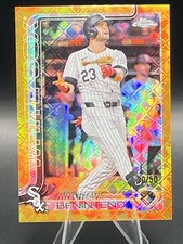 2025 Topps Chrome Gold Logofractor #197 Andrew Benintendi /50 White Sox