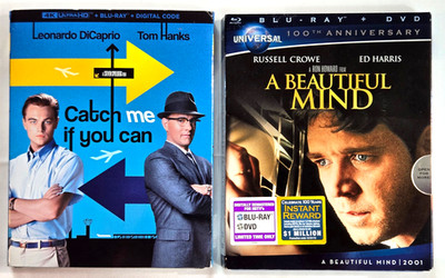 Catch Me If You Can 4K+Slip Cover & Bonus Blu-ray: A Beautiful Mind TRUE STORY