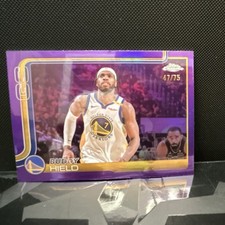 Topps 2025-26 Chrome Buddy Hield Purple Refractor 47/75 #215 Warriors